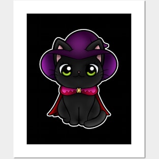 black cat witch Posters and Art